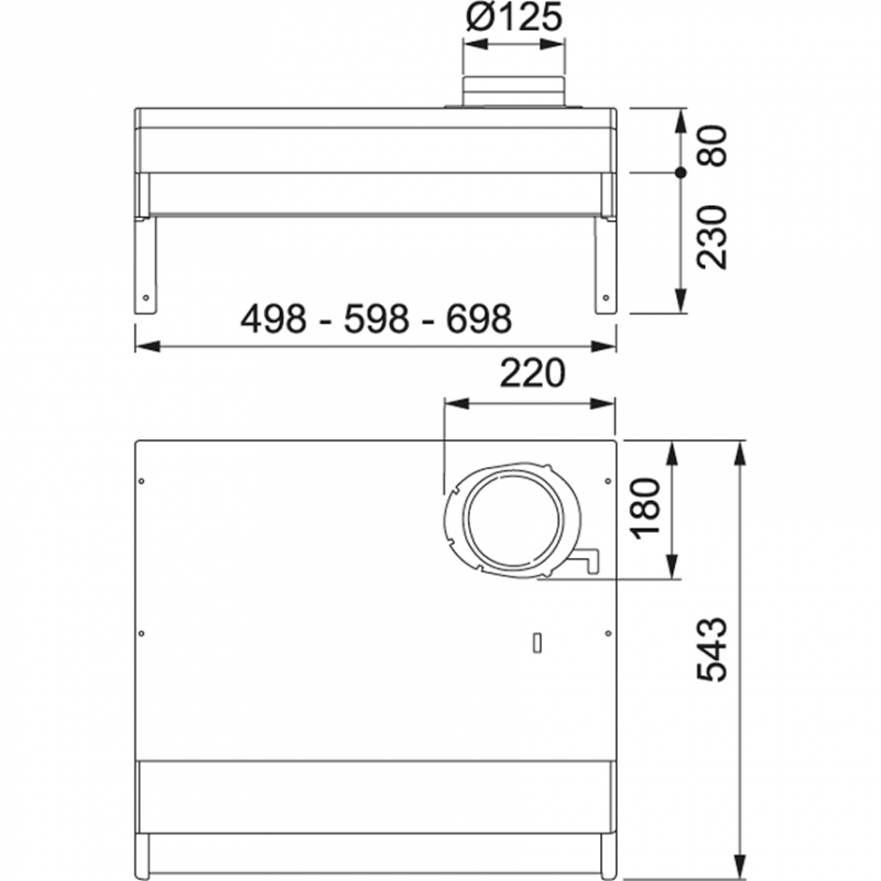 1222A-10 60 CLASSIC Vit Cent. Lgh mått