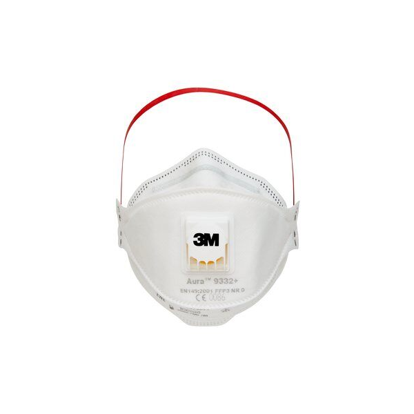 Munskydd, andningsskydd, Ansiktsmask FFP3 med ventil 10-pack 3M