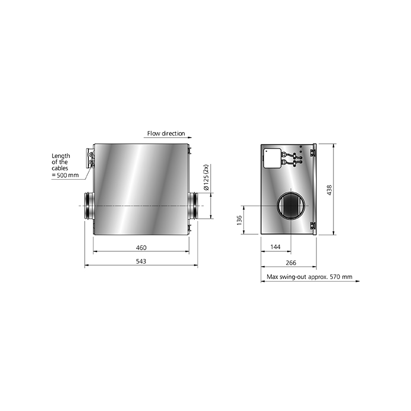 IRB 125 B1 EC dimensioner mått