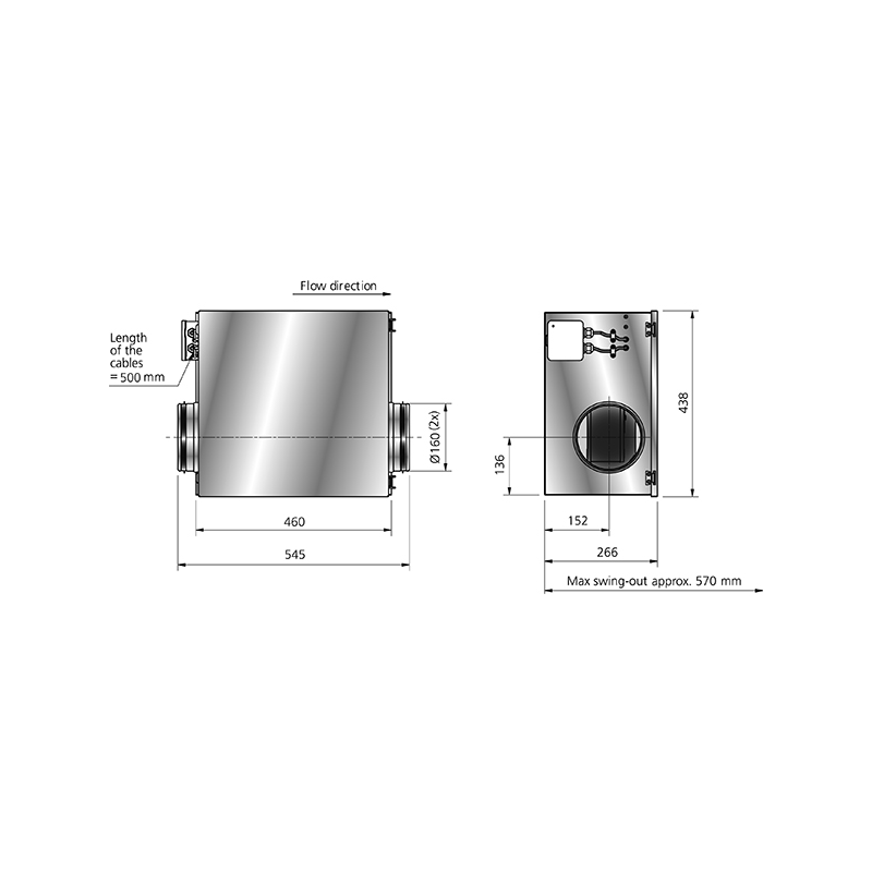 IRB 160 B1 EC dimensioner mått