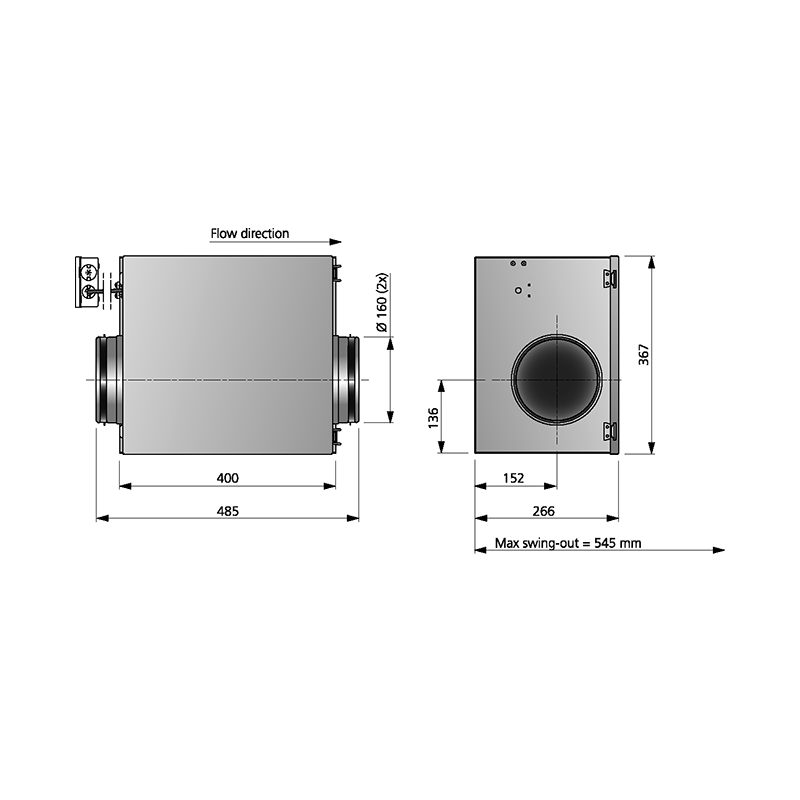 IRE 160 B1 7900008 måttskiss